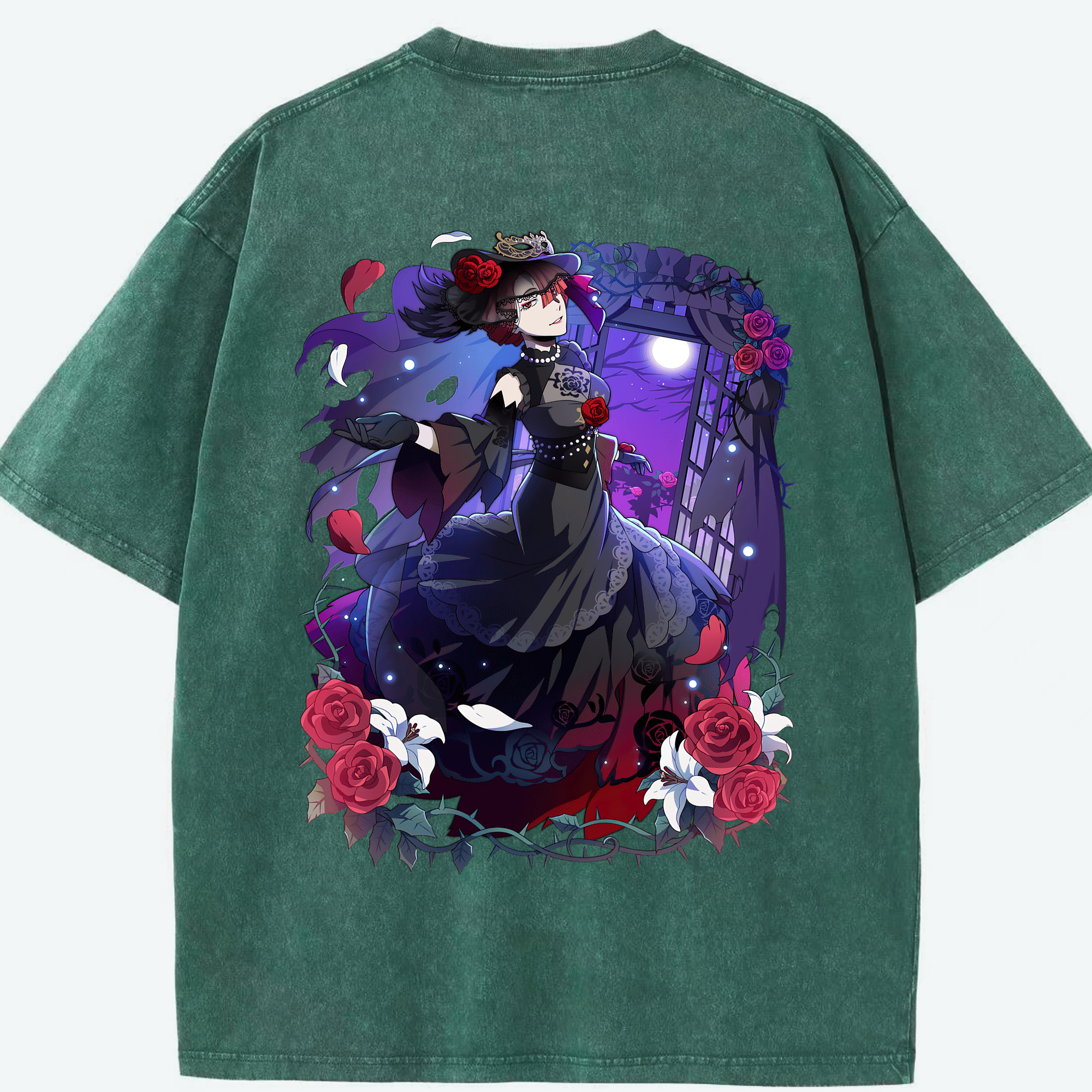 （画像用） 文豪ストレイドッグス Bungo Stray Dogs 綿100% ヴィンテージ風 半袖Tシャツ（背面プリント）